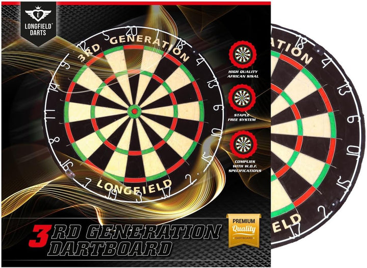 Weible Spiele - Longfield Dartboard 3rd Generation, 65009