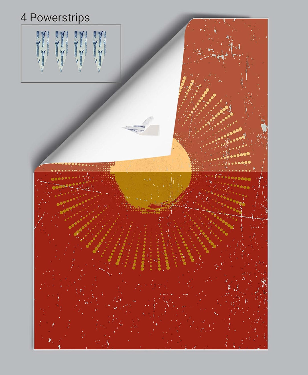 wandmotiv24 Poster als Wanddeko, Grösse Din A0, Minimalismus, Sonne, gelb, Moderne Wanddeko, Wandbil
