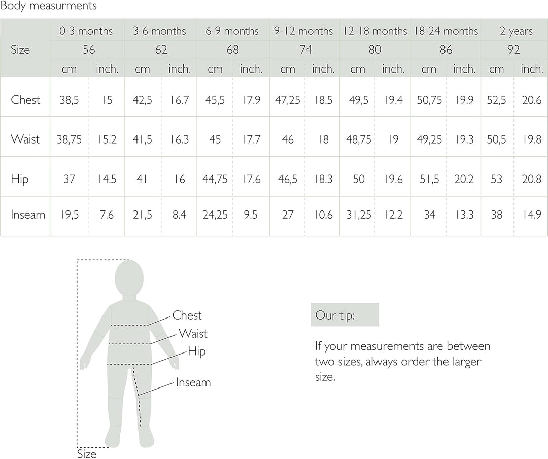 Stellou & friends Baby-Set, Zweiteiler für Babys und Kleinkinder aus 100% Bio-Baumwolle, Langarm-Str