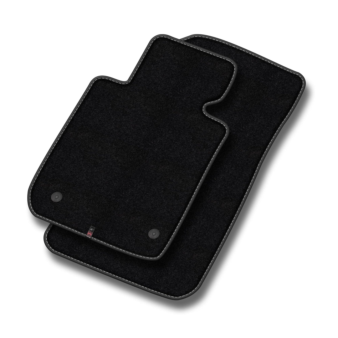 M MOTOS Velours Premium fussmatten Auto kompatibel mit Smart Fortwo II 2007-2014 - Premium, Matt, We