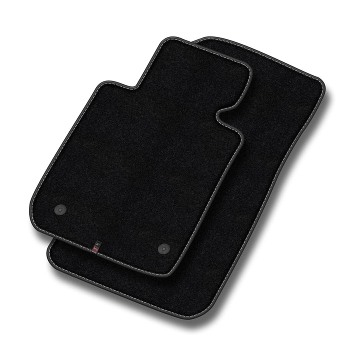 M MOTOS Velours Premium fussmatten Auto kompatibel mit Smart Fortwo II 2007-2014 - Premium, Matt, We