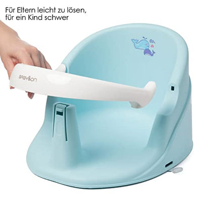 BABYLON Anatomischer Baby Badewannensitz Nemo. Badesitz Baby mit Anti-Rutsch Saugnäpfe von 6 Monaten