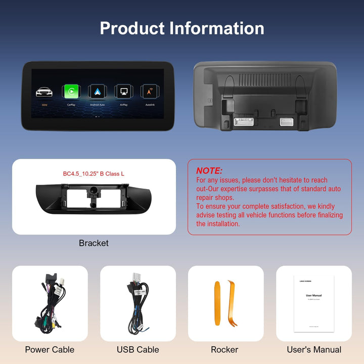 Chaowei Linux 10,25 Zoll Autoradio Touchscreen für Mercedes Benz A/CLA/GLA/B Klasse W176 C117 X156 W
