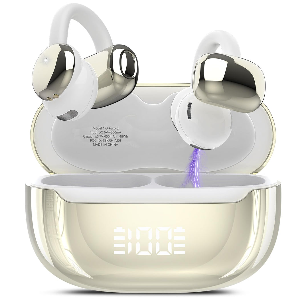 Open Ear Kopfhörer Bluetooth 5.4, Clip On Kopfhörer mit Innovatives Clip-Design, 48Std Spielzeit ohr
