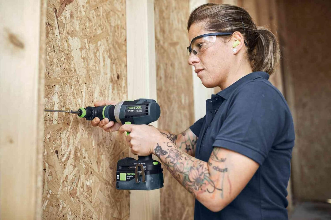 Festool Akku-Schlagbohrschrauber TPC 18/4 5,0/4,0 I-Set QUADRIVE (mit Akkupacks, Schnellladegerät, W