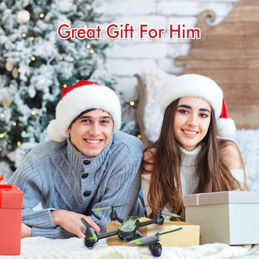 Loolinn | Drohne GPS - Automatisch Rückkehr, Follow Me Funktion, Full HD 1080P Kamera, 32 Min Flugze