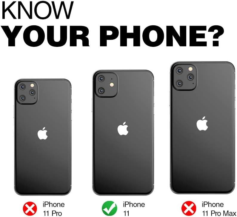 Encased Wallet Hülle für iPhone 11 mit Kartenfach – Ultra Durable Schutzhülle Handyhülle Stossfest C