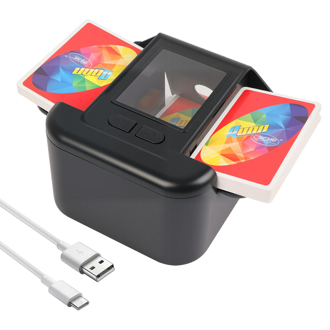 Kartenmischmaschine Elektrische,2000mAh Wiederaufladbarer Kartenmischer, Schneller Mischmaschine Kar