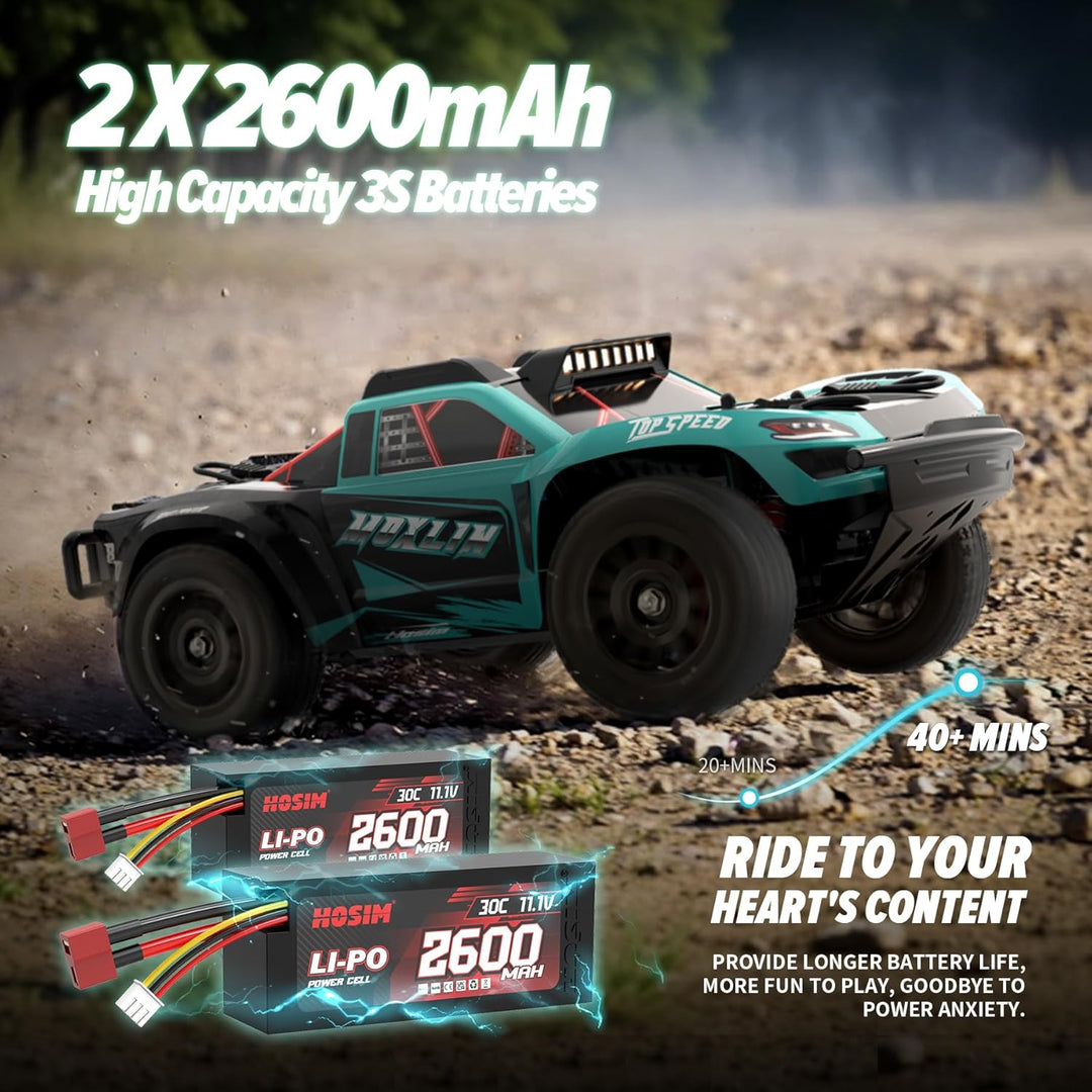 Hosim Ferngesteuertes Auto ab 14 Jahre, Moxlin 1:14 Brushless RC Auto für Erwachsene 75KM/H High Spe