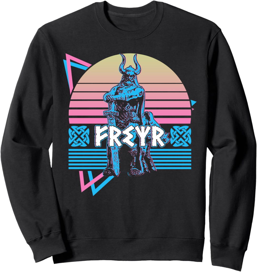 Freyr nordischer Gott nordische Mythologie Retro Sweatshirt