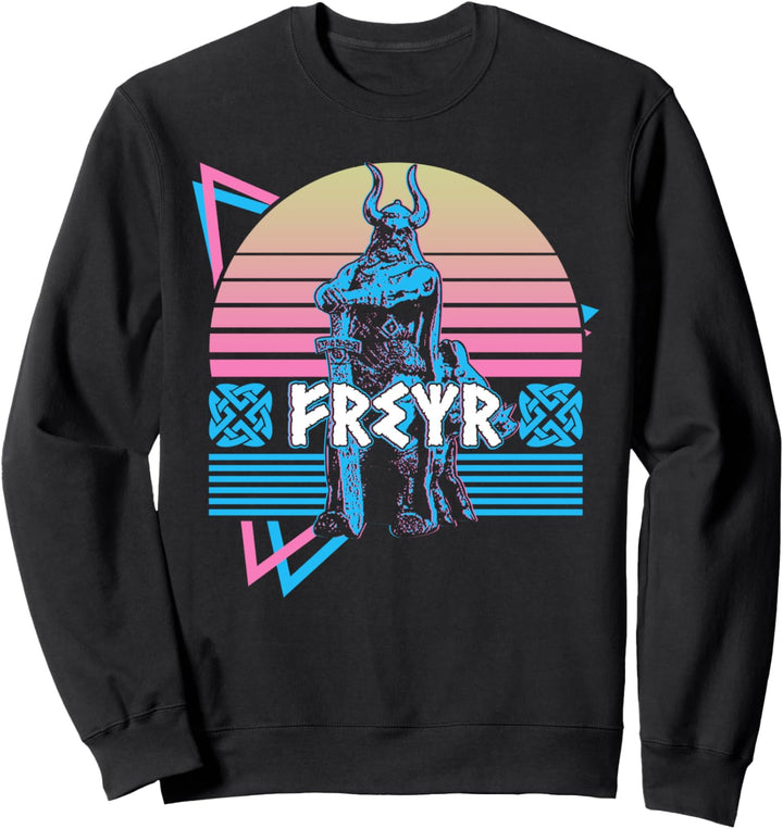 Freyr nordischer Gott nordische Mythologie Retro Sweatshirt