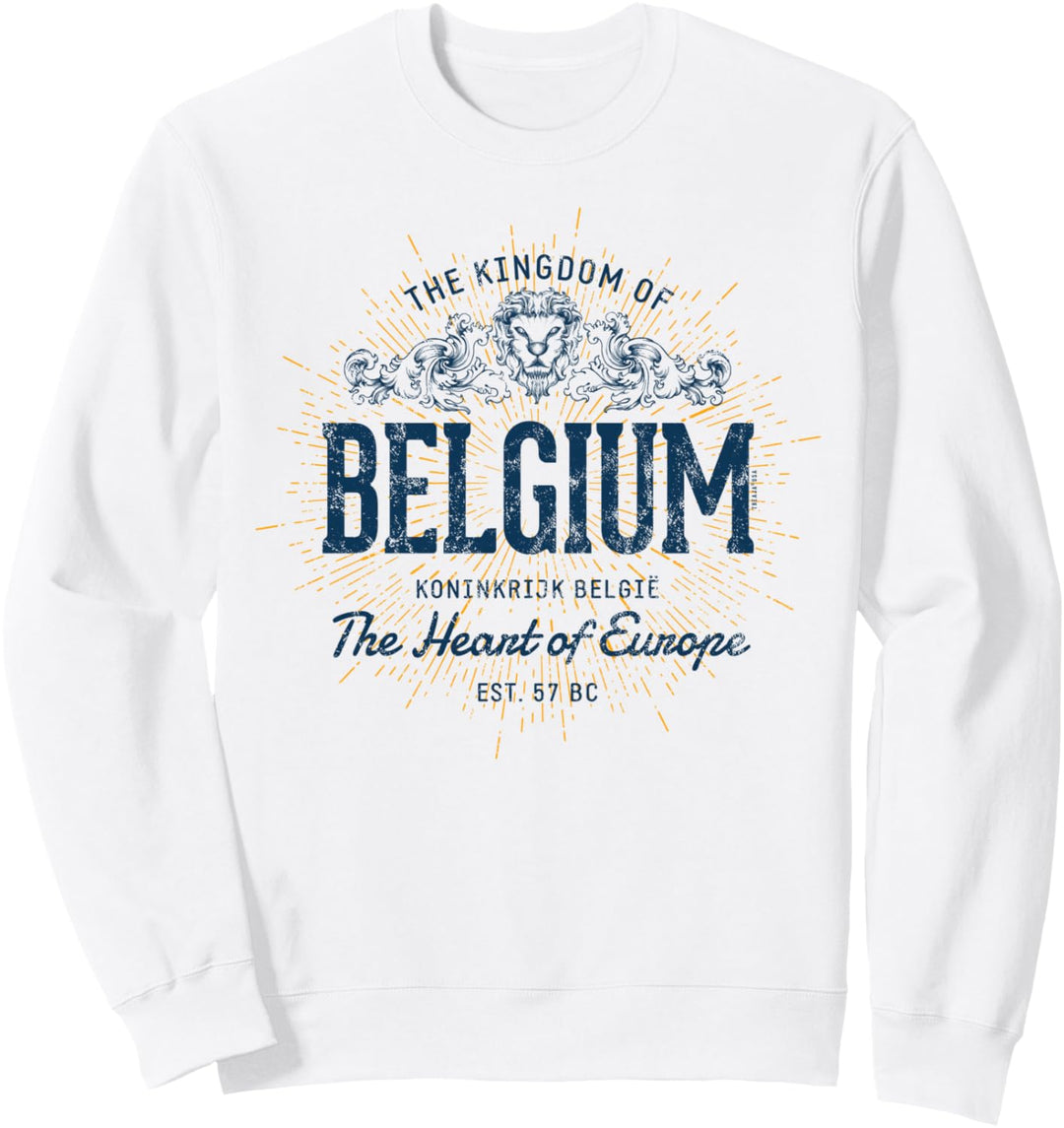 Belgium Retro Stil Vintage Belgien Sweatshirt
