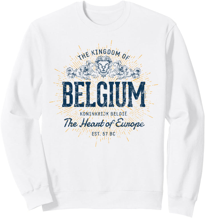 Belgium Retro Stil Vintage Belgien Sweatshirt