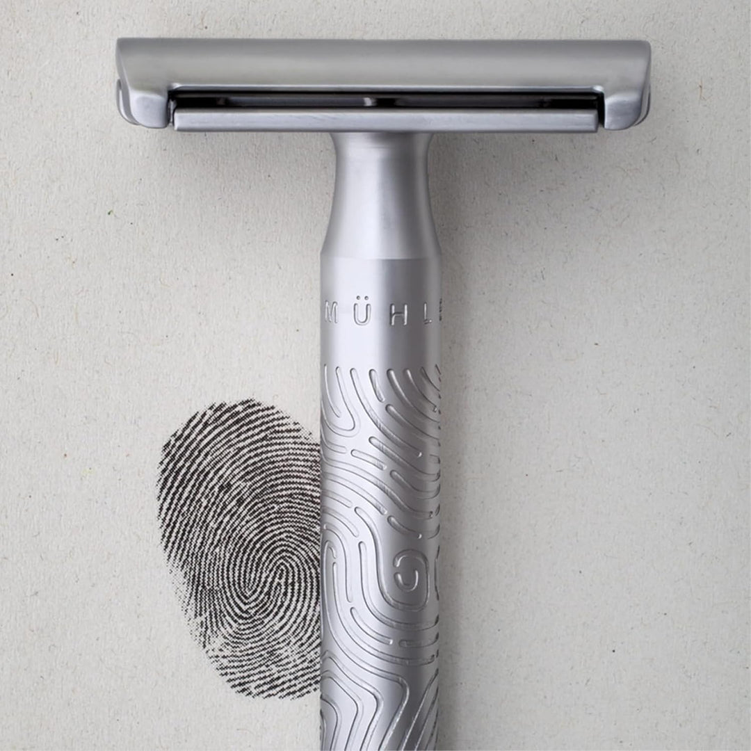 MÜHLE Companion Rasierhobel - Unisex Sicherheitsrasierer - mit moosfarbener Kordel - nachhaltige Ras