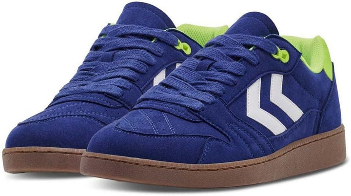 hummel Liga GK RPET Suede Hallenschuh Herren 40 EU Blau, 40 EU Blau