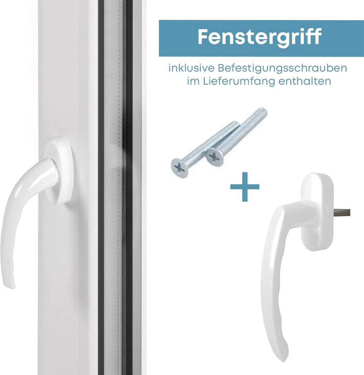 Framex Premium Kellerfenster - Kunststofffenster Weiss BxH 750 x 450 mm - Garagenfenster/Gartenhaus