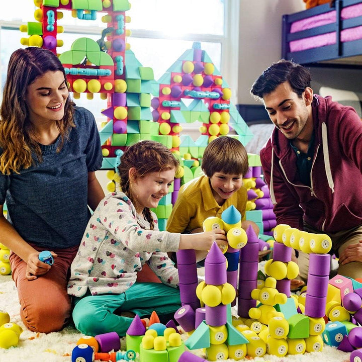 Blockaroo Magnetische Bauklötze als Lernspiel für Kinder, pädagogisches Wasserspielzeug Set für krea