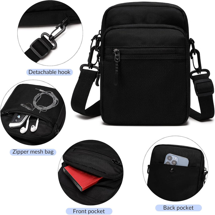 Lohol Klein Umhängetasche für Damen, Schultertasche Messenger Bag Sling Tasche Crossbody Tasche für