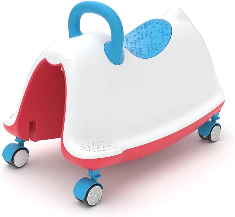 Chillafish Trackie 4-in-1: Wippe, lauflernhilfe, rutschauto & Zug spielen für Kinder 1-5 Jahre, mit
