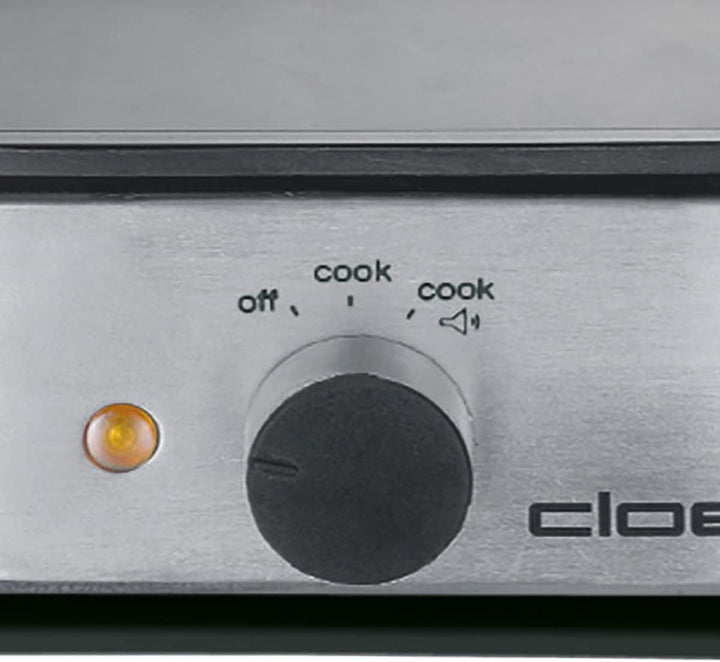 Cloer 6099 Eierkocher mit akustischer Fertigmeldung / 400 W / für 6 Eier / Einsätze für pochierte Ei