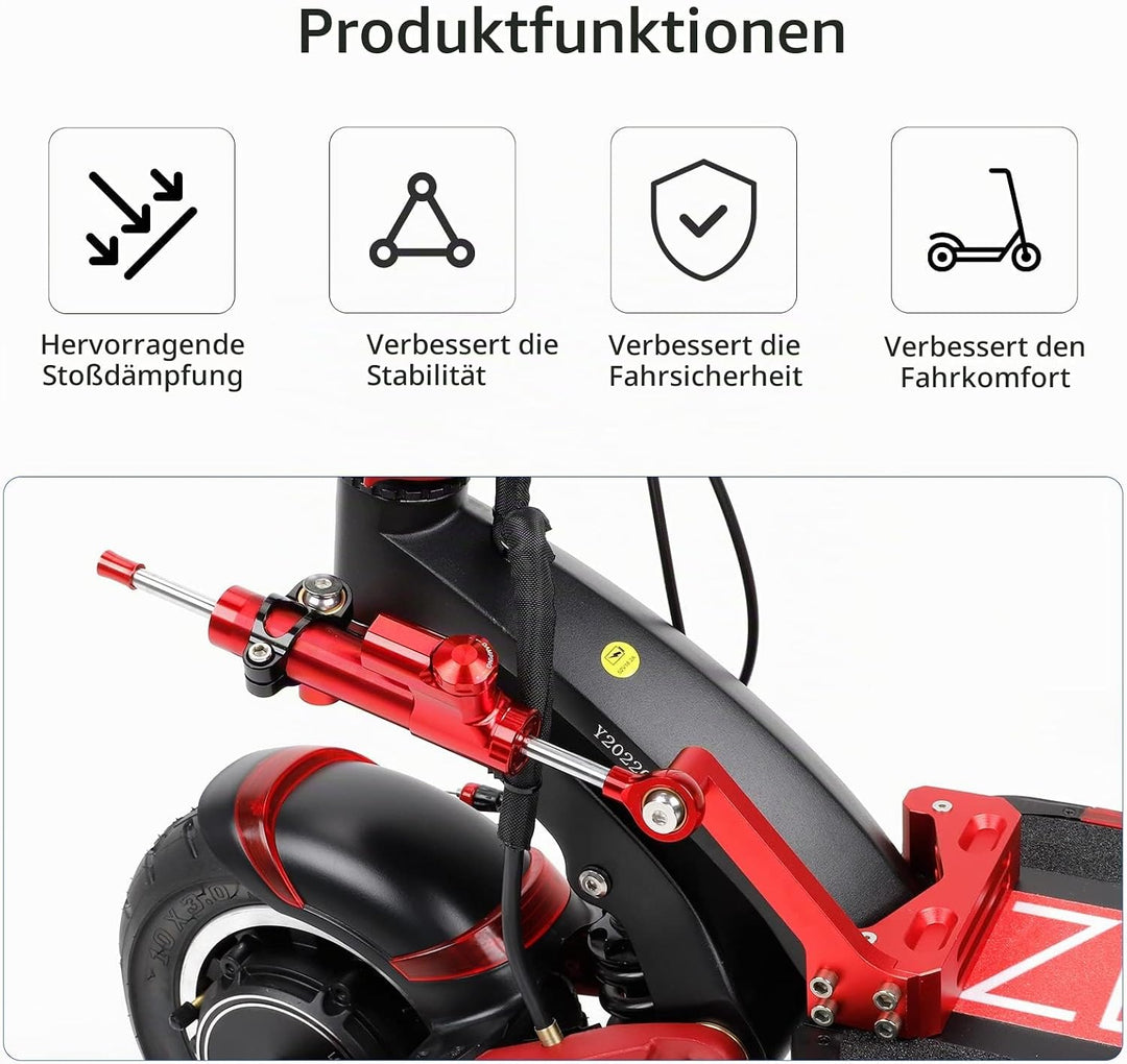 ulip Lenkungsdämpfer Set für Speedual Zero 10 x 10 Zoll Dämpfungslineal Stabilisator Zubehör Elektro