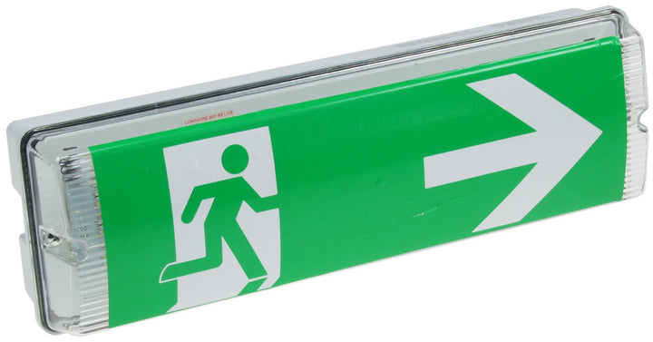 ChiliTec LED Fluchtwegleuchte Notleuchte Rettungszeichenleuchte Notbeleuchtung Deckenmontage IP65 Wa
