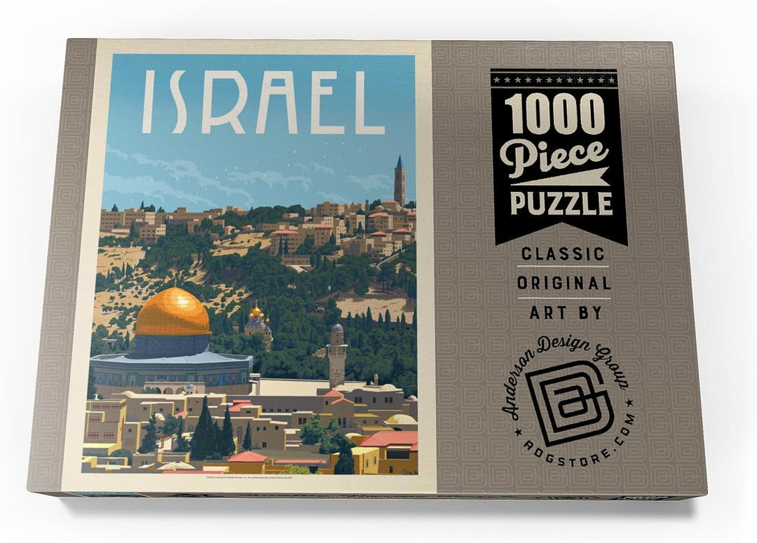 Israel: Jerusalem, Die alte Stadt, Vintage Poster - Premium 1000 Teile Puzzle - MyPuzzle Sonderkolle