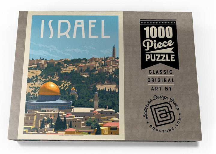 Israel: Jerusalem, Die alte Stadt, Vintage Poster - Premium 1000 Teile Puzzle - MyPuzzle Sonderkolle