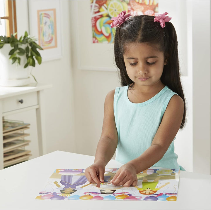 Melissa & Doug | Pack mit 6 wiederverwendbare Sticker-Blöcken – Spielhaus, Ankleiden, Lebensräume, M