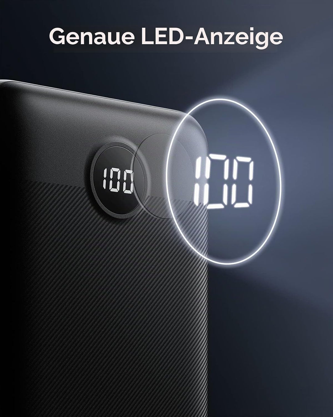 VEGER 30000mAh Powerbank, 20W PD Schnelles Aufladen Externer Akku Power Bank, USB C Tragbares Handy