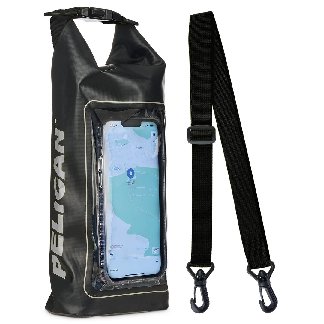 Pelican Marine Wasserdichter Roll-Top Dry Bag Dry Bag - Stealth Black, Dry Bag - Stealth Black