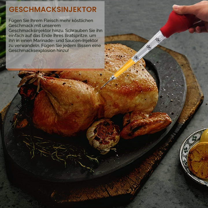 KAYCROWN Truthan-Bratset mit 4 Teilen von kommerzieller Qualität aus FDA-Silikon, inklusive Bratensp