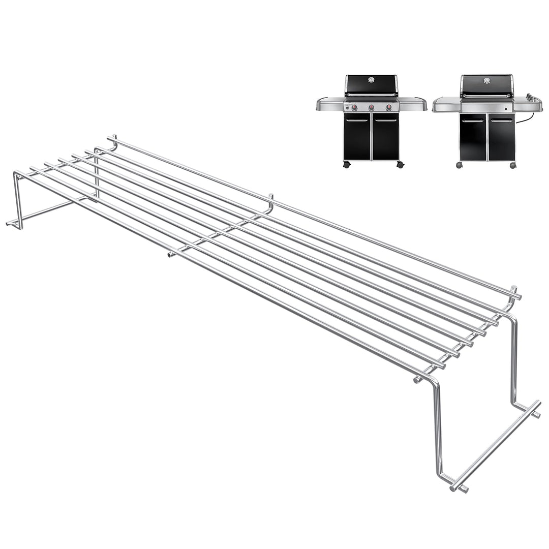 QuliMetal 67,9cm Edelstahl Warmhalterost Passend für Weber Genesis 300 Serie E320 E330 S310 S320 S33