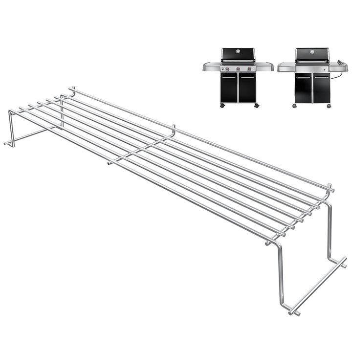 QuliMetal 67,9cm Edelstahl Warmhalterost Passend für Weber Genesis 300 Serie E320 E330 S310 S320 S33
