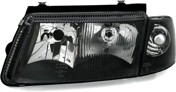 AD Tuning GmbH & Co. KG DEPO Scheinwerfer Set Klarglas Schwarz Frontblinker