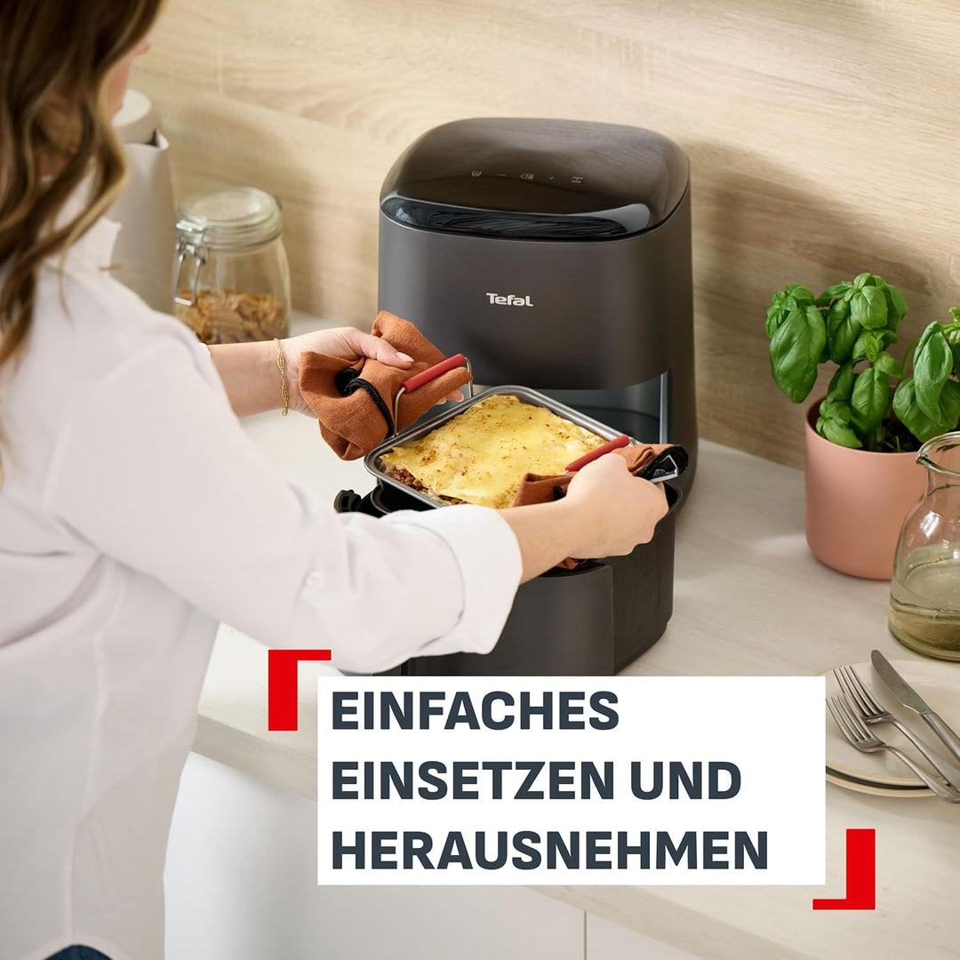 Tefal Dail'Easy 4-tlg. Heissluftfritteusen Accessoires Set, Lochblech-Tablett, Backblech, 2x Quadrat