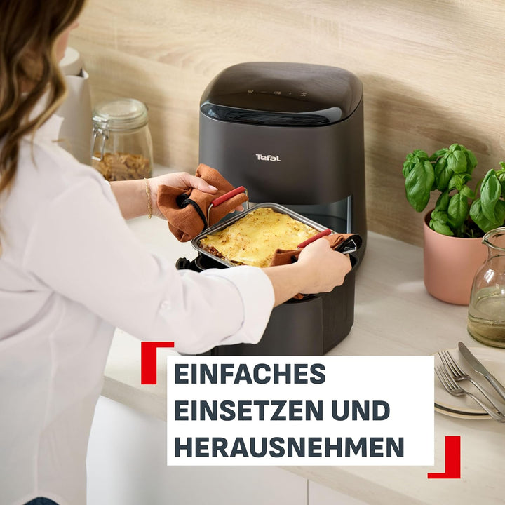 Tefal Dail'Easy 4-tlg. Heissluftfritteusen Accessoires Set, Lochblech-Tablett, Backblech, 2x Quadrat
