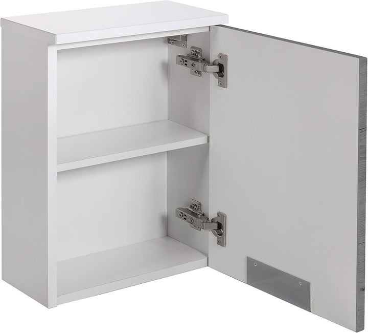 Schildmeyer Hängeschrank Rilana 130468, weiss Glanz, 46,5 x 33 x 16,5 cm, Weiss Glanz