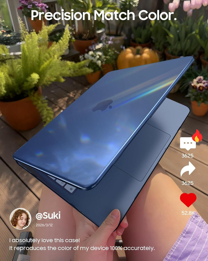 Fintie Hülle Kompatibel mit MacBook Neo 13 Zoll A3404 mit A18 Pro Chip 2026, Ultradünne Hartschale S