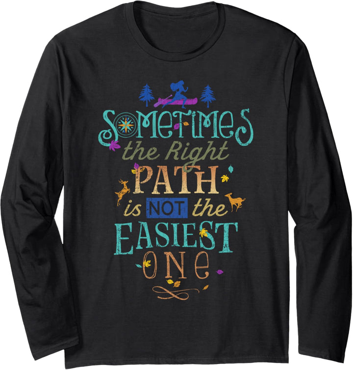 Disney Pocahontas Sometimes The Right Path Is Not Easiest Langarmshirt
