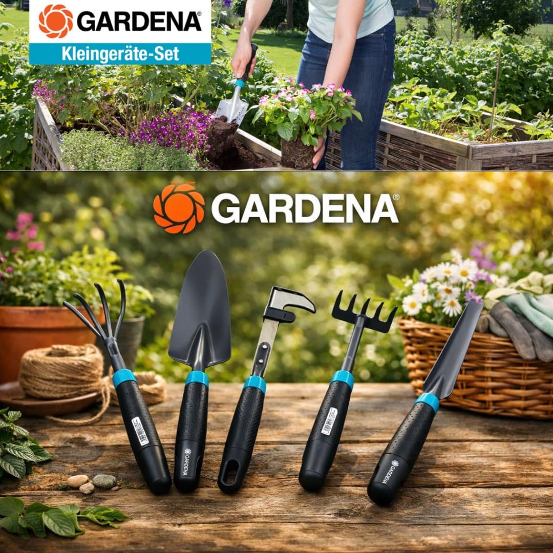 Ecoline Comfort Kleingeräte-Set 5-teilig | Nachhaltige Garten-Handgeräte | Komplettset
