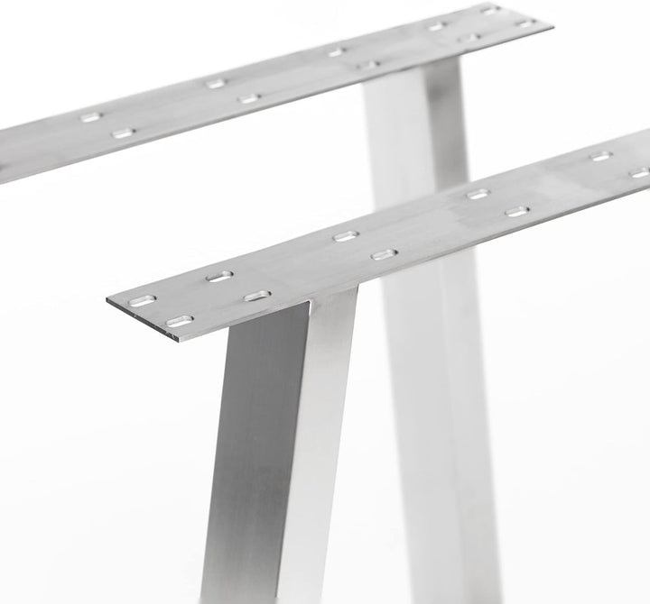 mina concept 11-2 Tischkufen Edelstahl – Tischgestell Trapez-förmig – Aussenmasse 70 x 72 cm – Profi