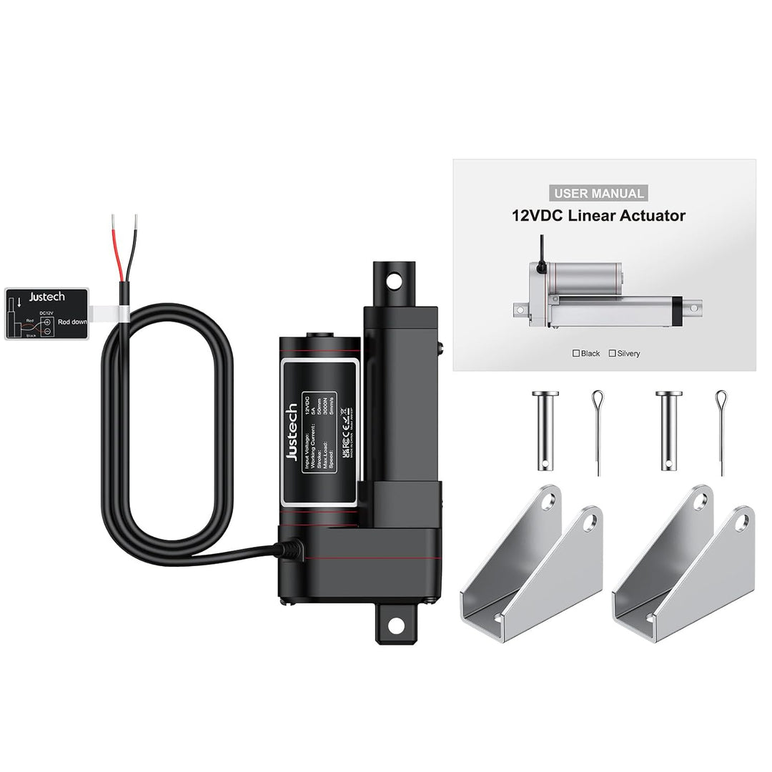 Justech Linear Actuator 50mm Linearantrieb 3000N/660LBS IP65 5mm/s Motor Lineartechnik Aktuatoren Li