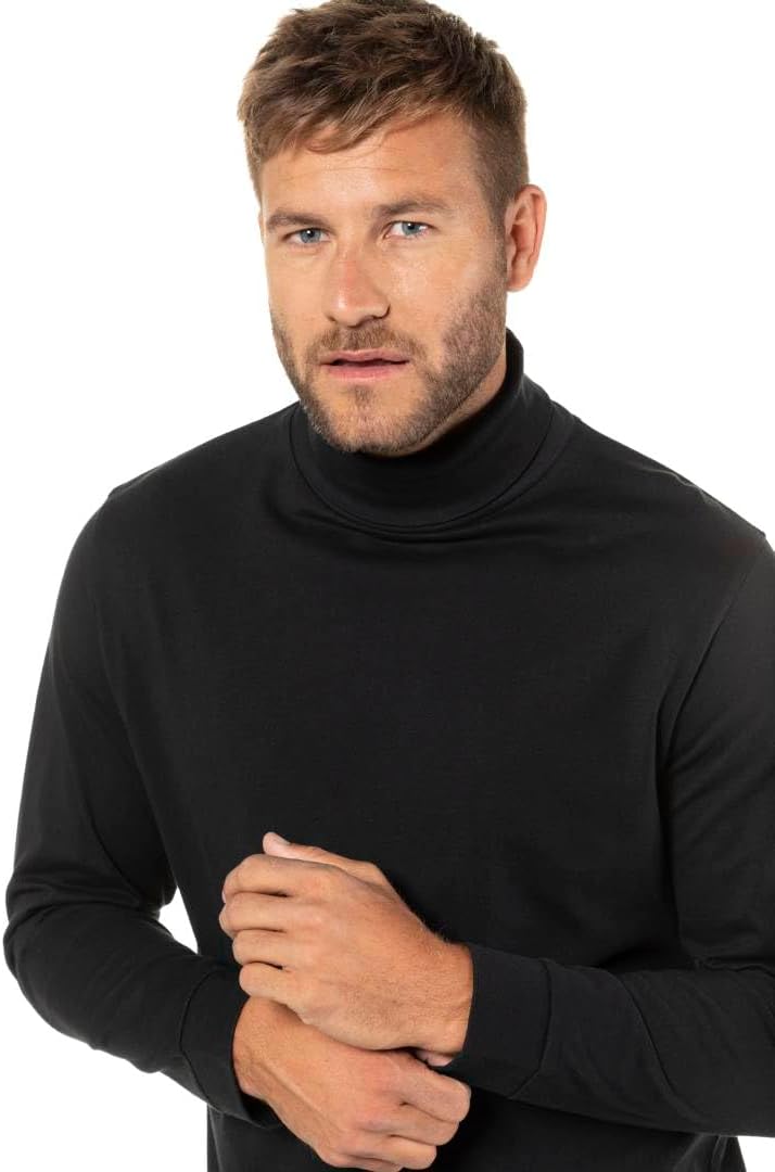 JP 1880 Herren grosse Grössen Übergrössen Menswear L-8XL JP1880 Rollkragen-Shirt, Basic, Jersey, Lan