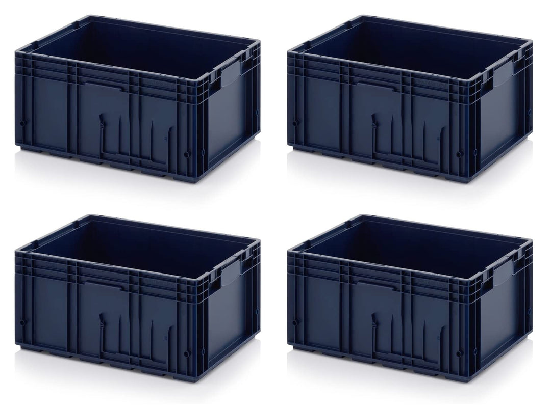 Auer Packaging 4x R-KLT Behälter 60 x 40 x 28 * Kleinladungsträger blau 60x40x28 Eurobehälter Indust