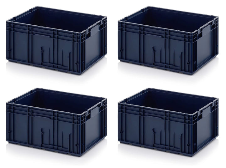 Auer Packaging 4x R-KLT Behälter 60 x 40 x 28 * Kleinladungsträger blau 60x40x28 Eurobehälter Indust
