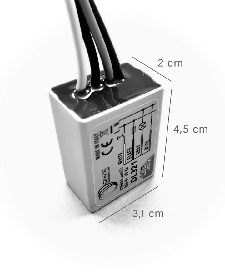 IONIZE DL321 Tastdimmer 200W LED, Unterputz, 230V