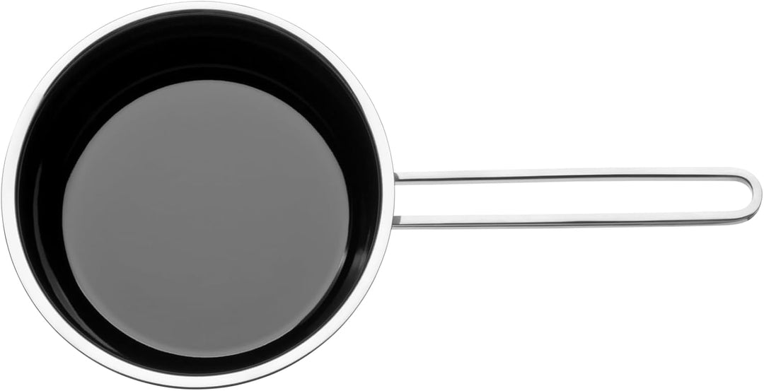 WMF Fusiontec Functional Stielkasserolle 16cm Glasdeckel mit Abgiessfunktion, Kochtopf klein 1,3l, I