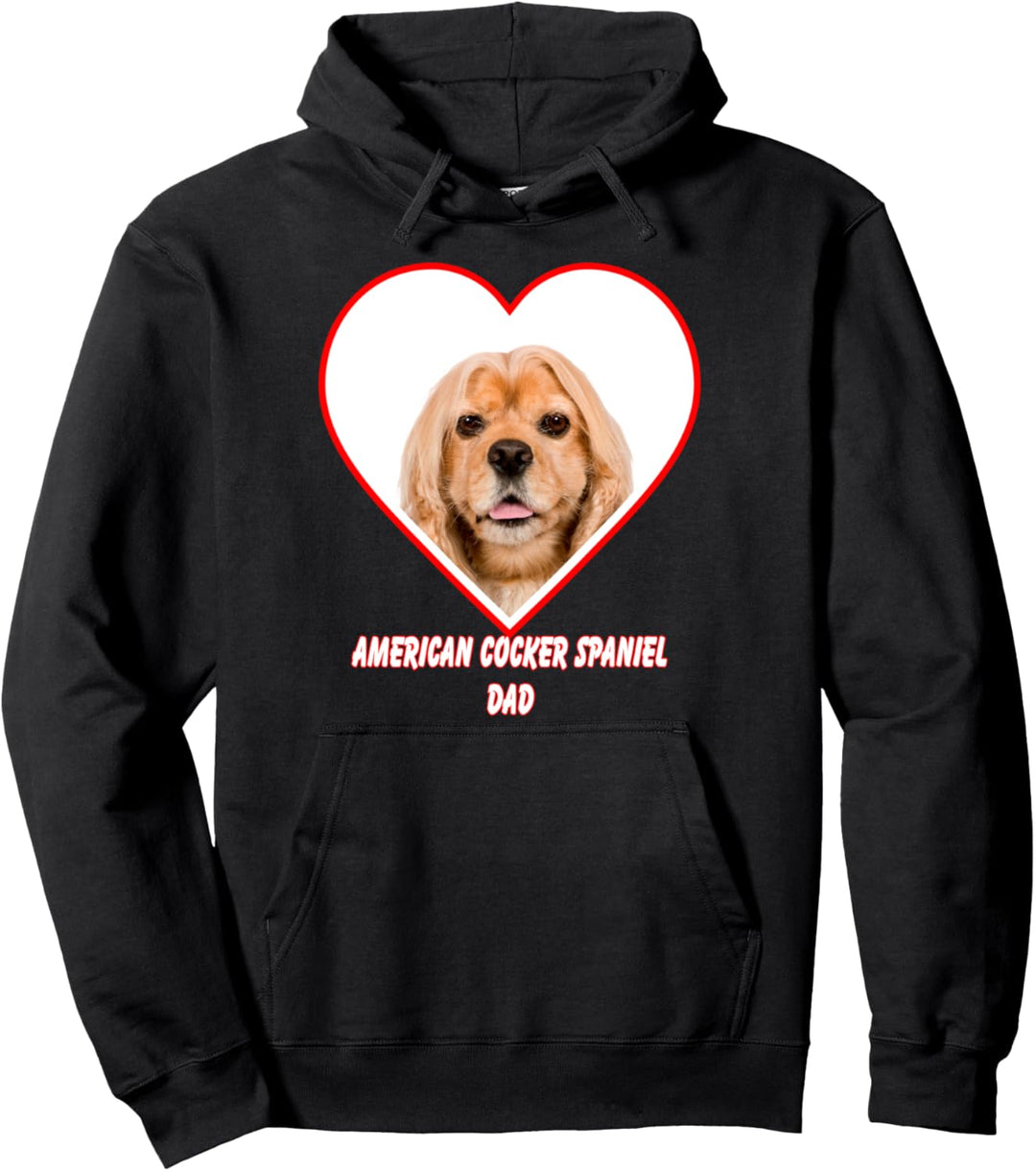 American Cocker Spaniel Dog Dad Pullover Hoodie