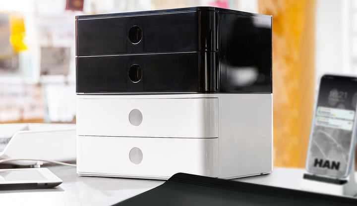 HAN Schubladenbox Allison SMART-BOX plus mit 2 Schubladen, Trennwand sowie Utensilienbox, inkl. Kabe